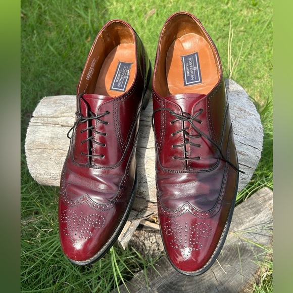 Bostonian Classics leather Brownish/Burgundy Mens Dress Shoes Sz-13 B/AA. T - Picture 6 of 10